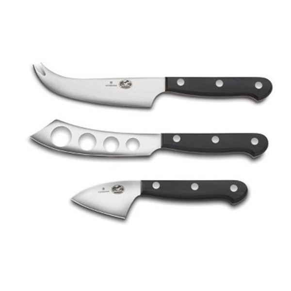 Swiss Arms Swiss Army Brands VIC-6.8632.06 2019 Victorinox Specialty Knives & Tools Cheese Sets; Black - 3 Piece VIC-6.8632.06